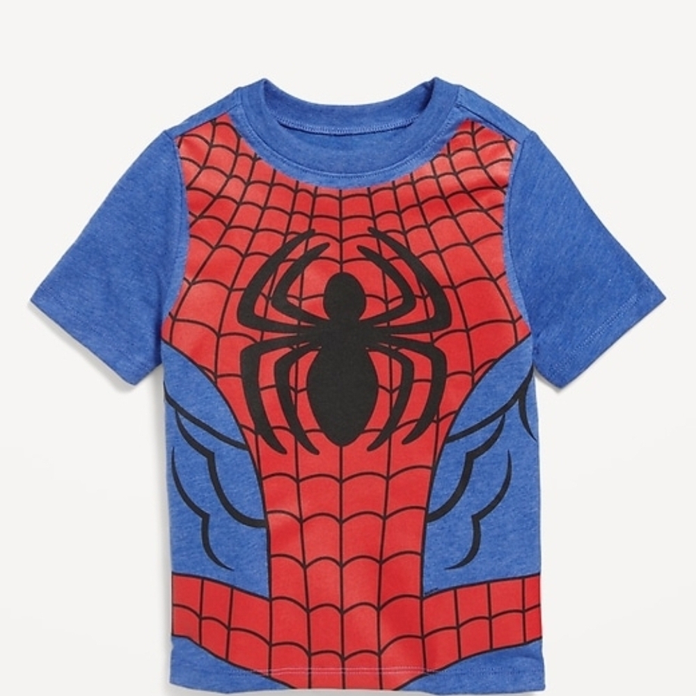 Old Navy Spider Superhero Kids Costume Tee - Blue and Red